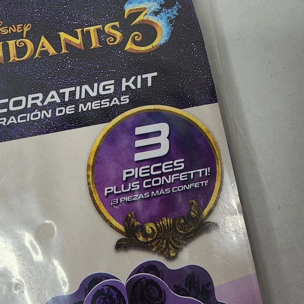 Descendants 3 Table Decorating Kit Lot 3 Girls Birthday Party Supply Centerpiece